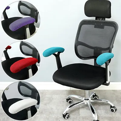 $6.05 • Buy 2pcs Office Gaming Chair Armrest Covers Cushions Pads Desk Chair Arm Protectors