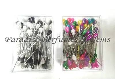 100 Dressmakers Hijab Hair Head Pins Pcs - Sewing Art Craft Needles Wedding  • £2.99