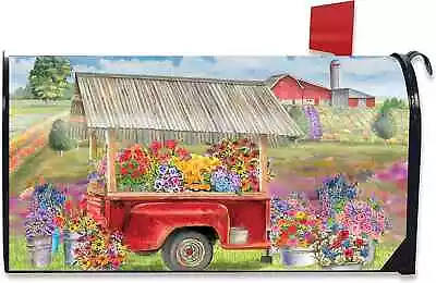 Spring Farm Floral Magnetic Standard Mailbox Cover • $22.50