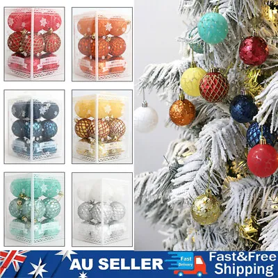 12Pcs 8cm Christmas Decorations Baubles Xmas Tree Balls Party Wedding Ornaments  • $20.89