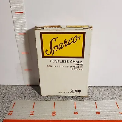 SPARCO Vintage Dustless Chalk White RARE 31440 Household Item Teachers Unused • $6