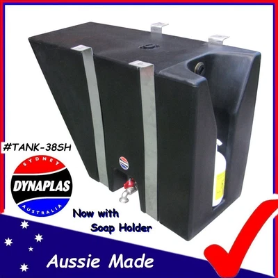 $299 • Buy Medium Black Ute Underbody Poly Water Tank 38 L 4x4 4wd Soap Holder New