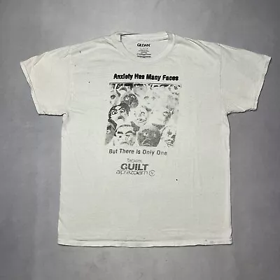 $39.99 • Buy Xanax Anxiety Had Many Faces T Shirt Guilt L