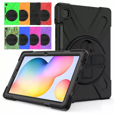 $37.85 • Buy Tablet Case For Samsung Galaxy Tab S3 S4 S5e S6 Lite Rotating Stand Strap Cover