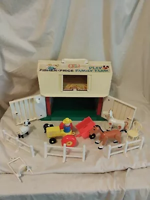 Vintage 915 Fisher Price Play Family Farm Little People W/Accessories • $24.99