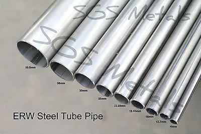 £5.15 • Buy ERW Mild Steel TUBE Pipe 9 Diameters & 10 Pre Cut Lengths Available