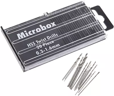 20Pcs 0.3-1.6mm Shank Mini Micro Drill Bit Set Twist Drill DIY Kit Rotary Hand T • $16.36