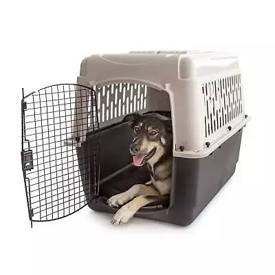 Medium 36  Dog Crate Plastic Travel Pet Carrier  Gray • $112.79