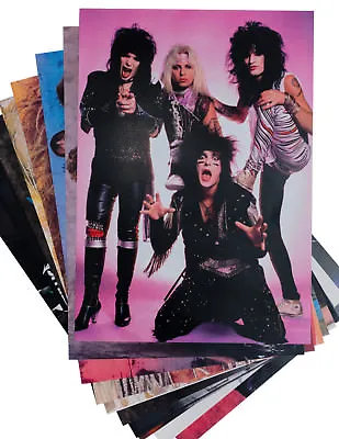 80s Party Decorations - Pack Of 10 80s Metal / Rock Posters - A4 Size • $7.46