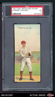 1911 T201 Mecca Eddie Grant / Larry McLean Reds PSA 3 - VG • $170