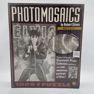 Elvis 68 Special Photomosaics Photo Mosaic By Robert Silver Jigsaw Puzzle NEW • $29.95