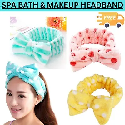 Spa Bath Shower Makeup Wash Face Cosmetic Headband Hairband Velvet Headwrap Hot • £0.99