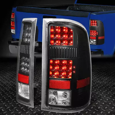 [full Led]for 07-14 Gmc Sierra 1500 2500hd 3500hd Tail Light Brake Lamps Black • $105.88