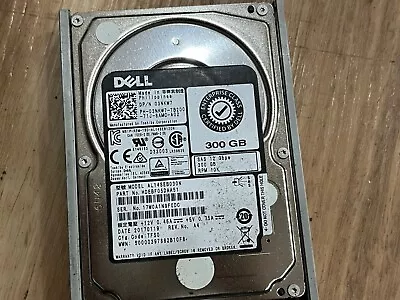 300GB Dell SAS 10K HDD 2.5  6Gbps Enterprise Hard Drive No Caddy • £13.99