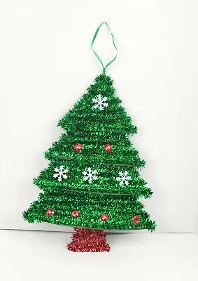 $12.99 • Buy Christmas Green Tree Outdoor & Indoor Decoration 13.5  Inch Holiday Decorations 