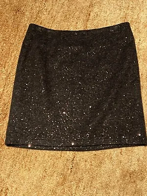 J Jill Sz 10 Brown Sequin A Line Full Skirt • $15