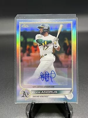 2022 Topps Chrome Update Elvis Andrus Auto #AC-EA Oakland Athletics • $5