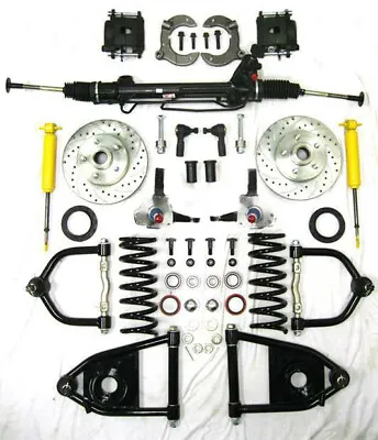 Mustang II Power Front End Suspension Kit Drop Slotted NO CROSSMEMBER Mustang 2 • $1249