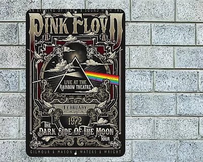 Pink Floyd Sign Aluminum Metal 8 X12  Garage Man Cave Classic Rock Concert • $12.95