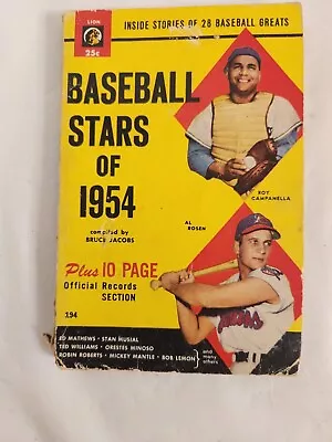 VTG 1956 Baseball Stars Or 1956 Paperback Bruce Jacobs • $6.99