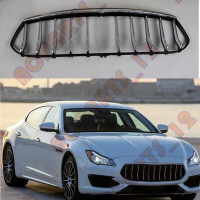 Black Chrome Front Bumper Grille （NO Emblem） For Maserati Quattroporte 2017-19s • $313.20