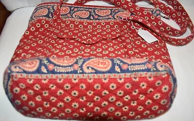 Vera Bradley Large Tote In Retired Americana Red Pattern (2003) • $24.99