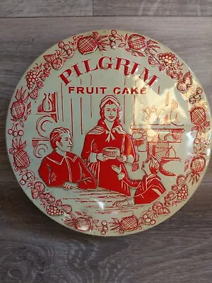 Vintage Pilgrim Fruit Cake Tin Bakers Of America • $16.10