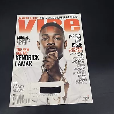 VIBE Magazine APRIL/MAY 2013 KENDRICK LAMAR Cover MIGUEL KANYE VS. R. KELLY • $24.44