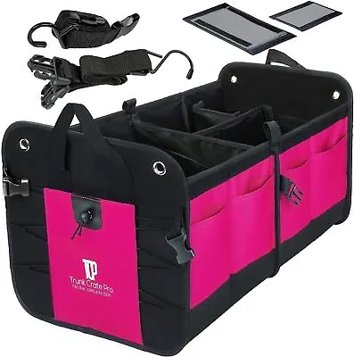 Pink Car Accessories For Women Trunk Organizer For CarJeepCollapsibleMens • $83.90