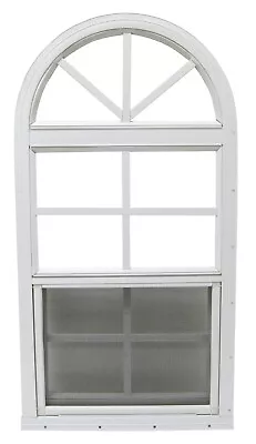 14  X 28  Arched Top Vertical Slider White Or Brown Flush Aluminum Temper Glass • $52.95