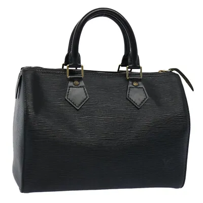 LOUIS VUITTON Epi Speedy 25 Hand Bag Black M43012 LV Auth 62070 • $448.80