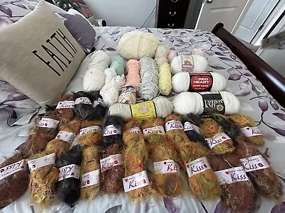 Yarn Lot Mixed Bulk • $2.25