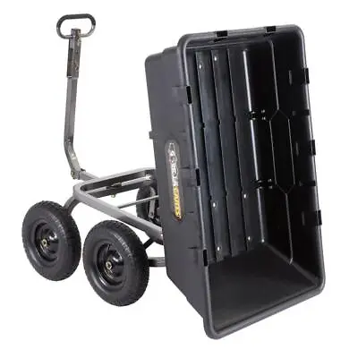 Garden Wagon Yard Cart Hauling Dirt Rocks Landscaping Dump Cart 1500lbs Capacity • $617.97