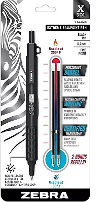 Zebra Pen X701 Tactical Retractable Ballpoint Pen With 2 Refills • $34.95