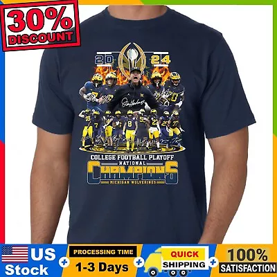 NEW !!! Michigan Wolverines College Football Playoff National Champions T-Shirt • $35.95