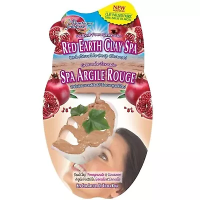 7TH HEAVEN Mediterranean Red Earth Clay Spa Pulped Pomegranate Face Mask *NEW* • £2.79