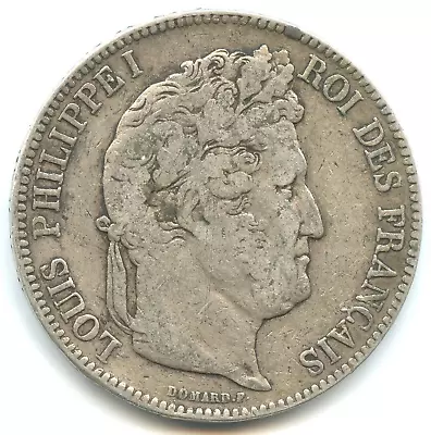 5 Silver Francs Louis Philippe I 1842 K N°3853 • £34.66