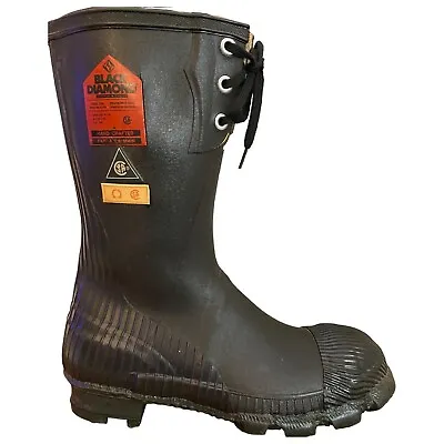 Vintage Kaufman Black Diamond GRADE 1 Safety Work Fire Boots Men's 8 Steel Toe • $49.99