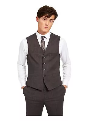 INC Mens Gray Single Breasted Vest Jacket XS • $4.24