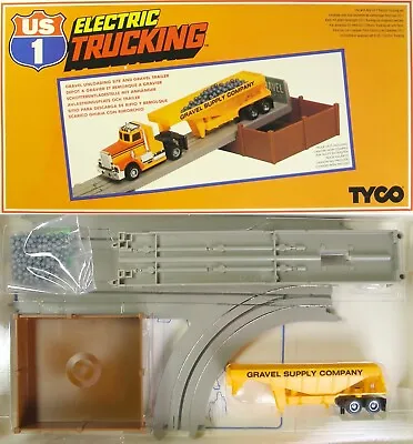 $27.99 • Buy 1982 TYCO US-1 TRUCKING HO Slot Car Truck GRAVEL SITE +Trailer #3452 MIB Unused!
