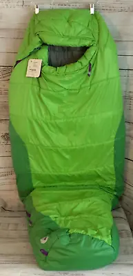 Marmot Women’s SUNSET 30 Degree Abstract Green Sleeping Bag NWT • $99