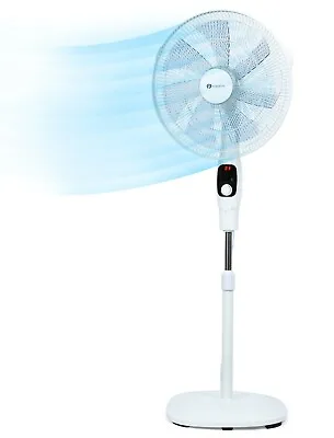 £69.99 • Buy 16  Oscillating Pedestal Cooling Fan With 35 Watts DC Motor & 7 Blades PureMate