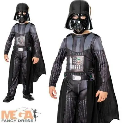 Darth Vader Deluxe Obi Wan Kenobi Fancy Dress Star Wars Costume Kid Book Costume • £12.99