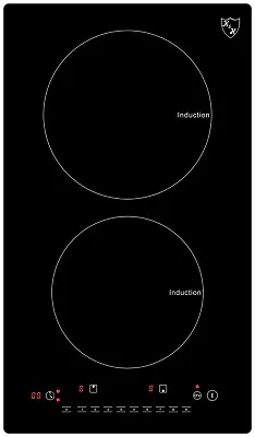 K&H REFURBISHED 2 Burner 12  Induction Ceramic Cooktop 120V INDV-1802-120 • $99.99