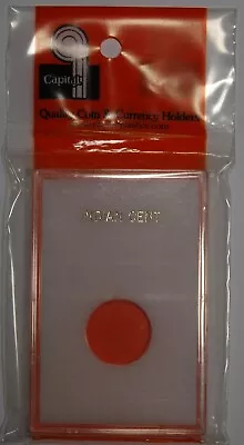 Capital Holder For Indian Cent Coin 2x3 White Long Term Snaplock Quality Storage • $10.47