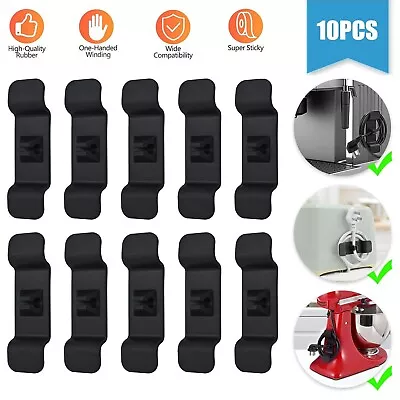 10Pcs Cable Winder Cord Wrap Organizer For Kitchen Appliances Line Wrapper Clips • $7.98