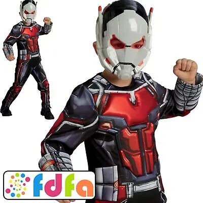 Rubies Official Deluxe Marvel Ant-Man Boys Childs Kids Fancy Dress Costume New • £20.59