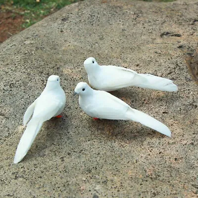 £3.54 • Buy Handmade Pigeon Dove Model Outdoor Garden Lawn Home Decor Ornament Statue