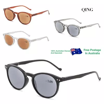 $13.95 • Buy Mens Women's Magnifying Round Tinted Fashion Reading Sunglasses Glasses
