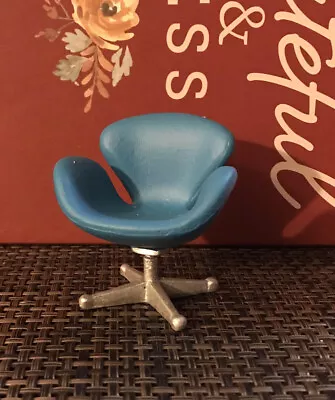 Dollhouse Miniature Modern Chair In Blue Brand New L@@K • $19.99